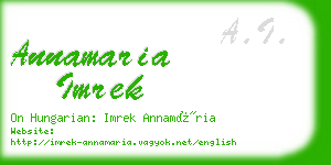 annamaria imrek business card